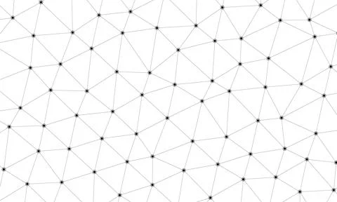 Abstract white bright technology vector background. Low poly, Molecule And Co Stock Illustration
