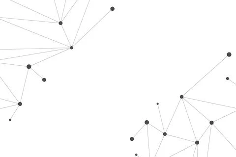 Abstract white bright technology vector background. Low poly, Molecule And Co Stock Illustration