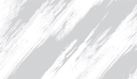 Abstract white brush stroke background in gray texture design Stock Illustration