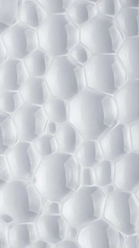 Abstract white cellular texture with an organic honeycomb pattern and relief Stock Footage 345024870