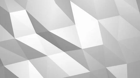 Abstract white cg polygonal crystal surface Vídeo Stock 112113736