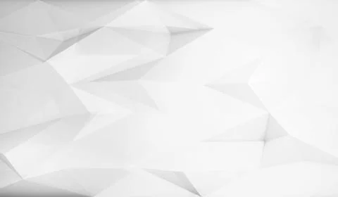 Abstract white chaotic triangular pattern. Low-poly 3d 库存插图