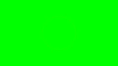 Abstract white circle frame with surrounding red dots on a green background Stock Footage 341820747
