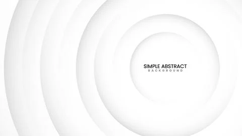 Abstract White Circle Layers Background Vector Stock Illustration