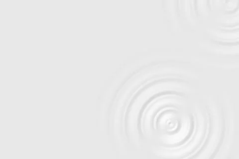Abstract white circle with liquid ripple surface, soft background texture Stock Illustration