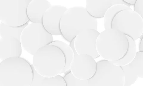 Abstract white circle overlapping layer. Stock Illustration