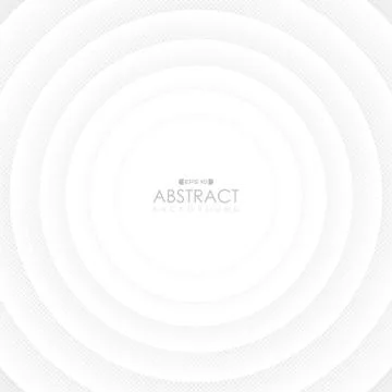 Abstract white circle pattern of geometric cover design with halftone Stock Illustration