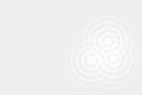 Abstract white circle ring effect with sound waves oscillating on light gray Stock Illustration