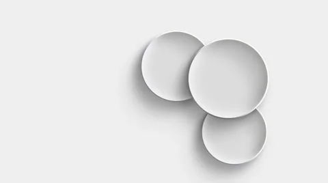 Abstract white circle solids pattern animation Stock-Footage 62837243