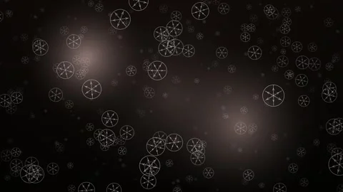 Abstract white circles and arrows on a dark background create a dynamic, modern Stock Footage 327947107