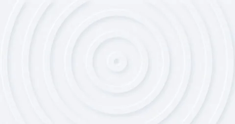 Abstract white circles with soft shadow. 3d clean embossed background. Stock Footage 141207667