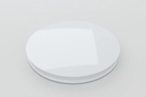 Abstract white circles wave pattern animation background 3d rendering Stockillustratie