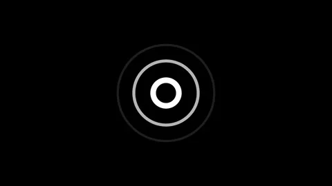 Abstract White Circular Ripple Radar Pulse Animation Stock Footage 341646364