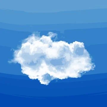 Abstract White Cloud on Blue Sky Background Stock Photos