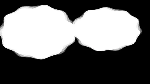 Abstract White Cloud Growth Motion Graphics Vídeo Stock 347627862