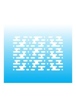 Abstract White Cloud Pattern on Blue Gradient Background 스톡 일러스트