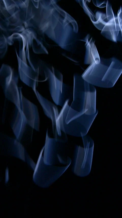 Abstract white clouds of smoke, blue fog, steam, mist texture with black shadows Stock Footage 256870528