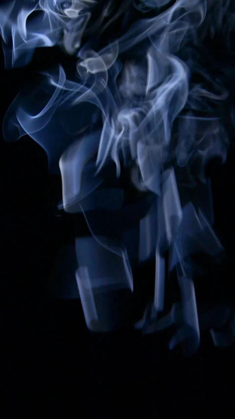 Abstract white clouds of smoke, blue fog, steam, mist texture with black shadows Stock Footage 259138044