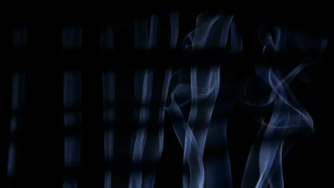 Abstract white clouds of smoke, blue fog, steam, mist texture with black shadows 스톡 동영상 263410532