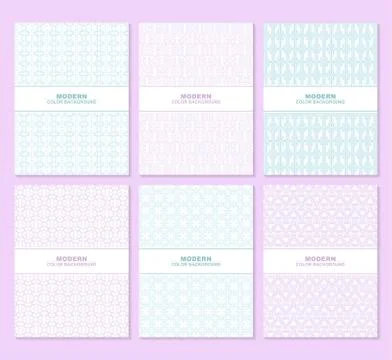 Abstract white color pattern texture for book cover template vector set Illustrazione stock