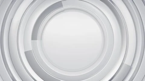 Abstract white concentric circles background Stock Footage 274391813