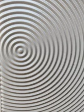 Abstract White Concentric Circular Pattern Background Stock Photos