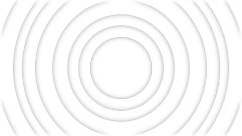 Abstract white concentric neumorphic circles background イラスト素材