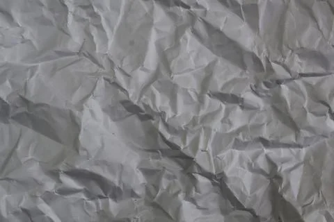 Abstract White Crumpled Paper Texture Background High Resolution Surface Deta Stock Photos