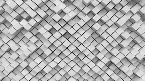 Abstract white cube background 3d render Illustrazione stock