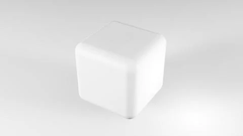 Abstract White cube 스톡 일러스트