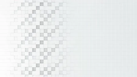Abstract white cubes background transition Stockbeeldmateriaal 156888192