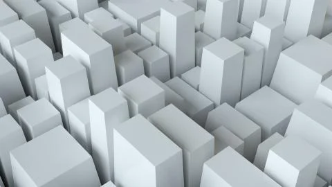 Abstract White Cubes Wall Background 스톡 일러스트