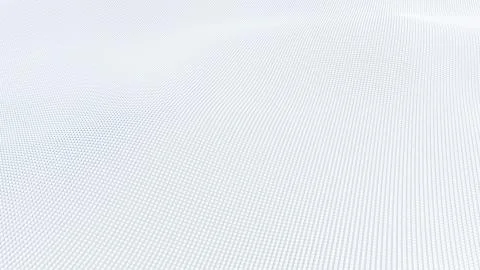 Abstract White Cubic Waving Surface Futuristic Background Stock Illustration