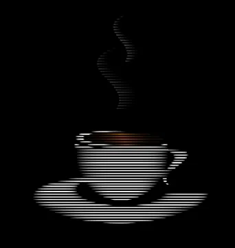 Abstract white cup Stock Illustration