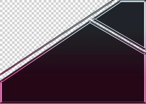 Abstract of white curved lines on dark gradient background transparent Stock Illustration