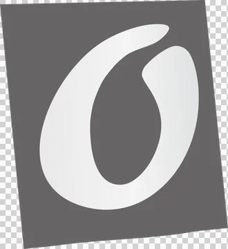 Abstract white curved loop is floating on transparent canvas in vector design Illustrazione stock