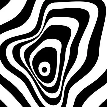 Abstract white curvy distorted stripes Stock Illustration