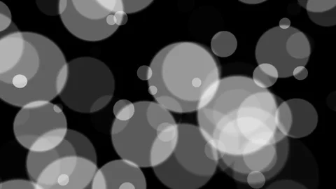 Abstract white defocused blur bokeh dots - seamless looping, alpha, 4K Stock Footage
