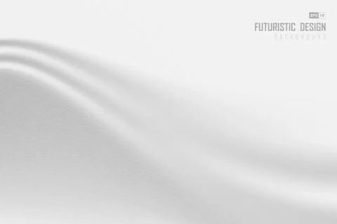 Abstract white design of silk pattern artwork with halftone background. Stock Illustration