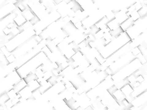 Abstract white digital 3d background texture Stock Illustration