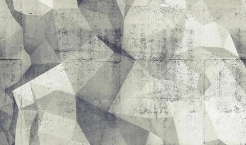 Abstract white digital 3d polygonal surface background texture Stock Illustration