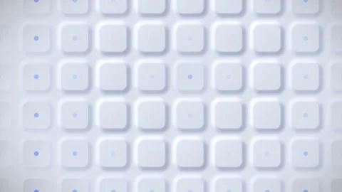 Abstract white digital background with a grid of rounded squares and soft b.. Stock Footage 347465634