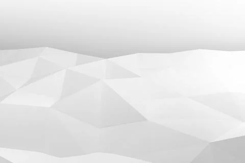 Abstract white digital background texture, random 3d mesh Stock Illustration