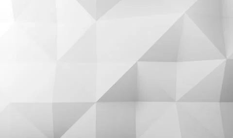Abstract white digital low poly 3 d pattern Stock Illustration