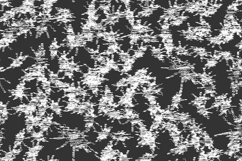 Abstract White Doodles Seamless Pattern on Black 스톡 일러스트