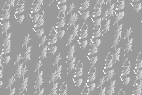 Abstract White Doodles Seamless Pattern on Grey Stockillustratie