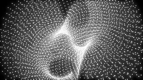 Abstract white dot background animated video Stock Footage 294531834