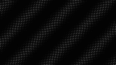 Abstract white dot wave pattern on black background Stock Footage 335933579