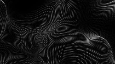 Abstract white dot wave technology background with blue light digital effec.. Stock Footage 296477691