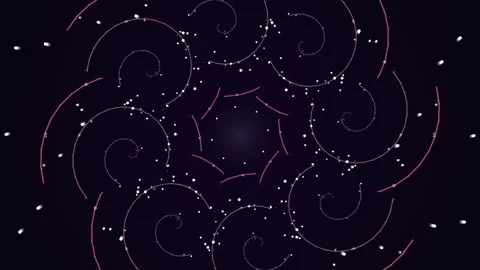 Abstract White Dots on Dark Background. Stock Footage 331360137